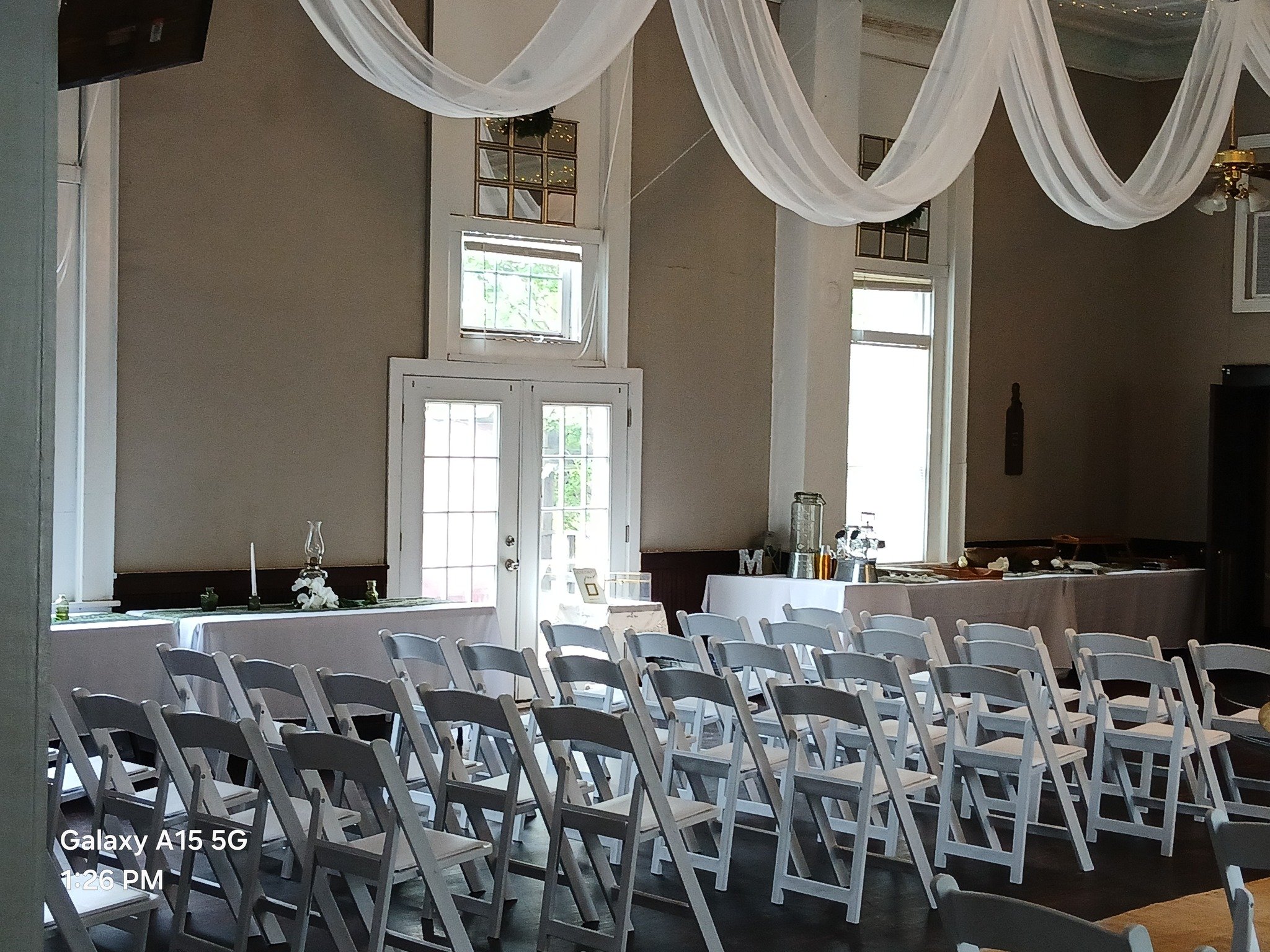 Jacob & Chelsea Mercer Wedding - Ceremony Setup
